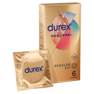 Durex Real Feel – preservativos sem látex (6 un.) -1